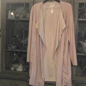 Beautiful L Chicos jacket super soft mock suede